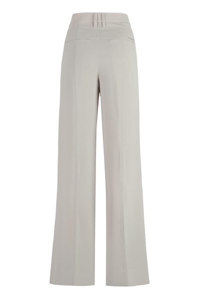 Twill Wide-leg Trousers Pants