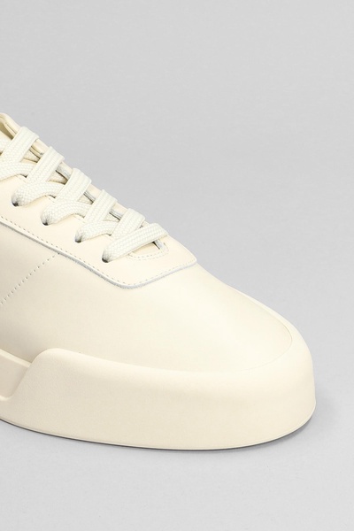 Aerobic Low Sneakers In Beige Leather