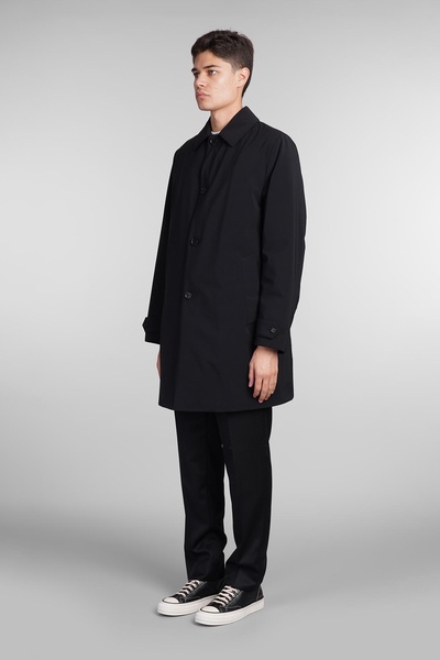 Perfetto Coat In Black Polyester