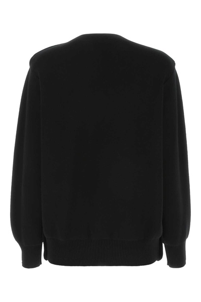 Prada Logo Intarsia Crewneck Sweater