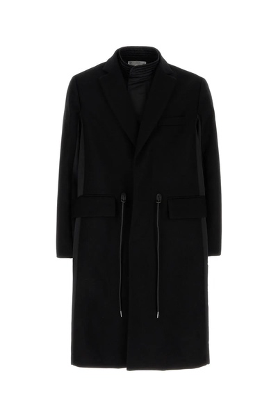 Sacai Long Sleeved Drawstring Waist Coat