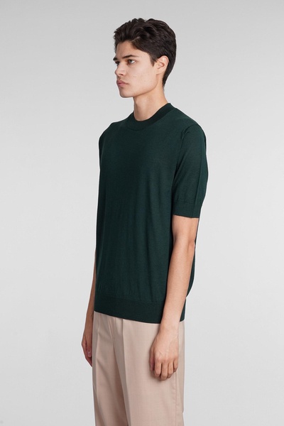 T-shirt In Green Wool