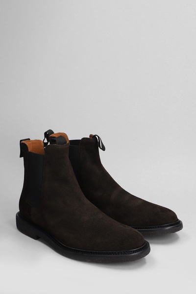 Ankle Boots In Brown Suede