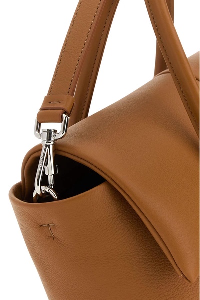 Caramel Leather Small Bag Reverse Handbag