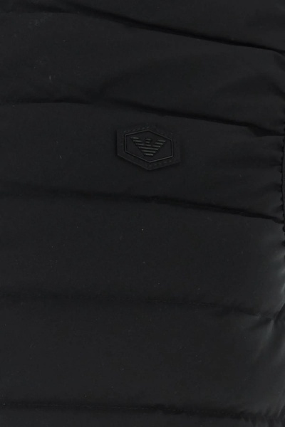 Black Polyester Sleeveless Down Jacket