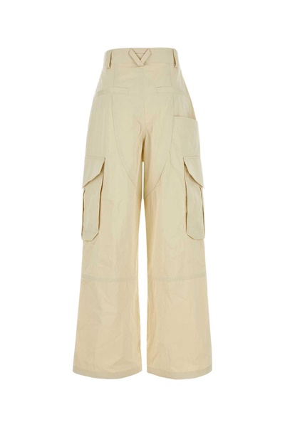 Bottega Veneta Woman Sand Cotton Blend Cargo Pant