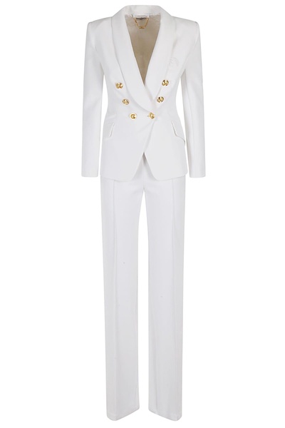 Elisabetta Franchi Double Layer Stretch Crepe Suit