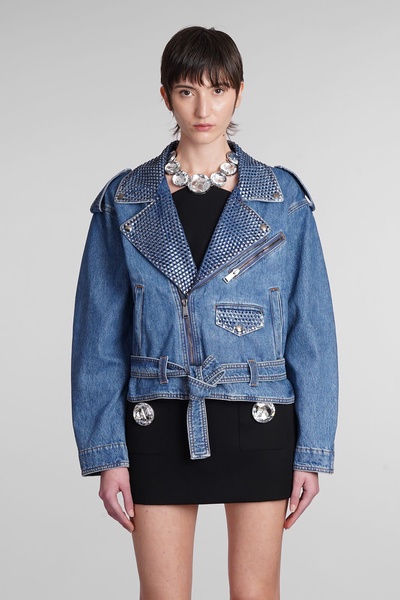 Denim Jackets In Blue Cotton