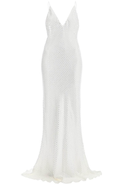 Alessandra Rich Hotfix Cady Gown Dress