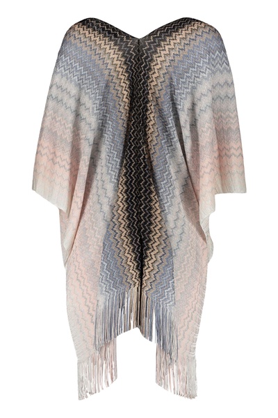 Asymmetric Wool Cape