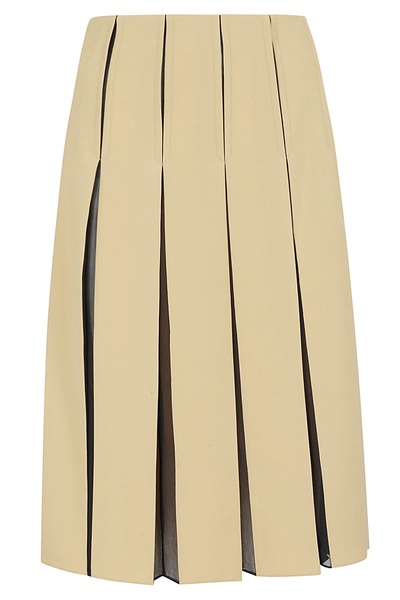 Marni High Waist Pleated Midi Skirt