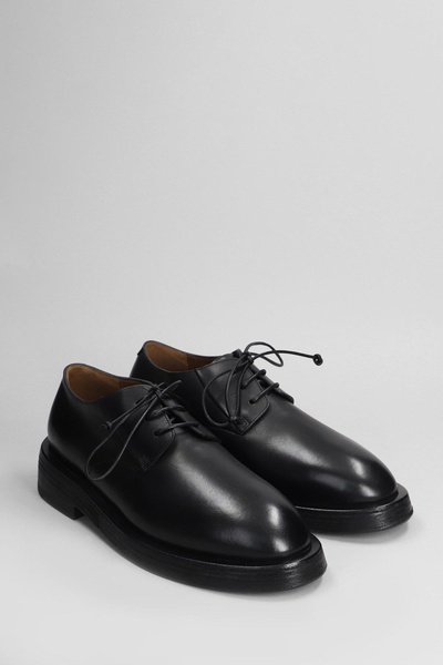 Mentone Lace Up Shoes In Black Leather