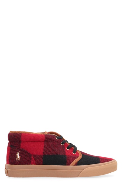 Polo Ralph Lauren Fabric Mid-Top Sneakers