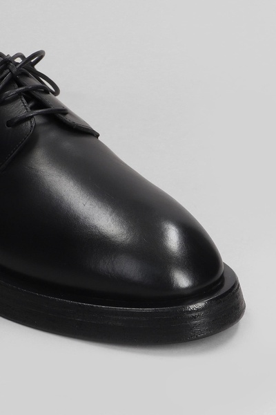 Mentone Lace Up Shoes In Black Leather