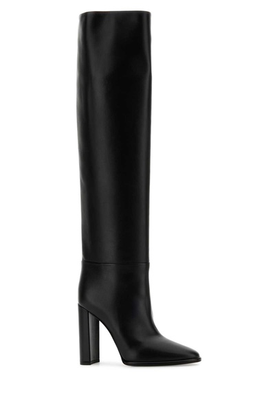 Black Leather Elsa Boots