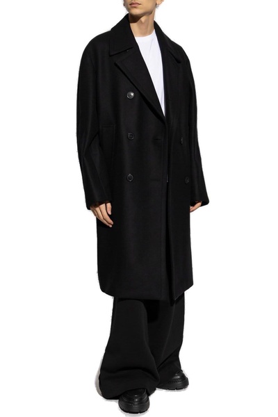 Double-breasted Long Sleeved Coat