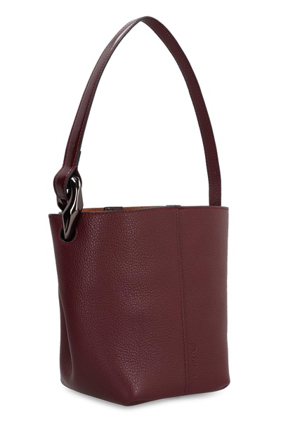 Corner Leather Bucket Bag