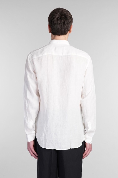 Domenico Shirt In Beige Linen