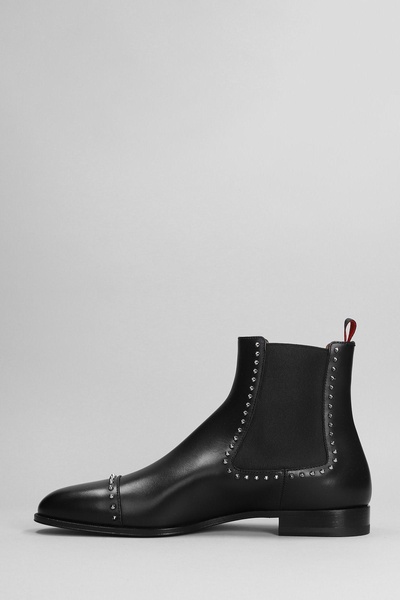 Chelsea Cloo Ankle Boots In Black Leather