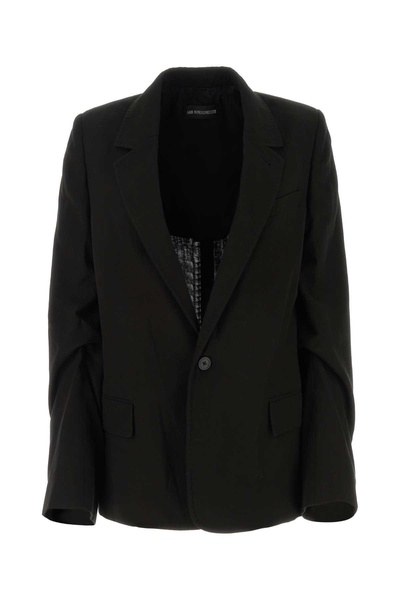 Ann Demeulemeester Woman Black Cotton Renske Blazer