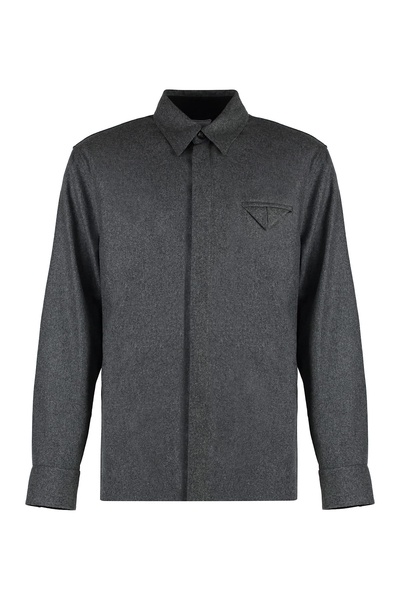 BOTTEGA VENETA Men's Wool Shirt with Pocket