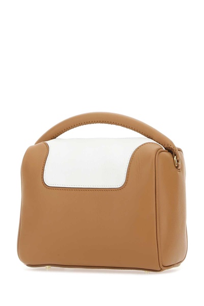 Two-tone Leather Treasure Handbag