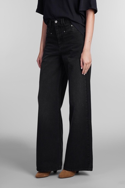 Lemony Jeans In Black Cotton