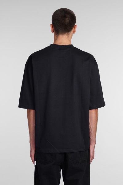 T-shirt In Black Cotton