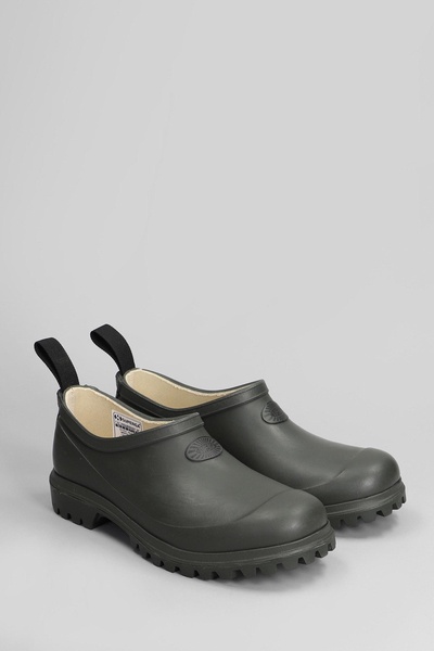 809 Rubber Mule Slipper-mule In Green Rubber/plasic