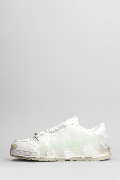 Tank Sneakers In White Leather