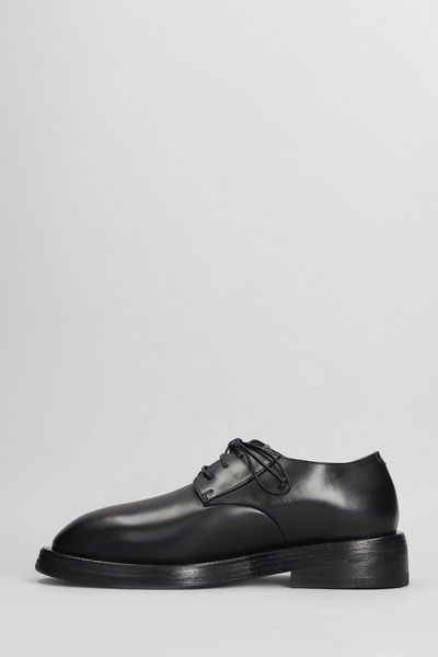 Mentone Lace Up Shoes In Black Leather