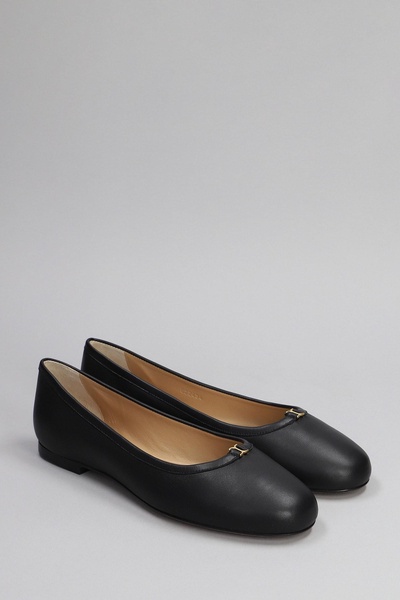 Mercie Ballet Flats In Black Leather