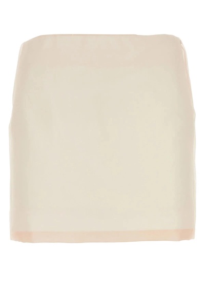 Pastel Pink Silk Adelchi1234 Mini Skirt