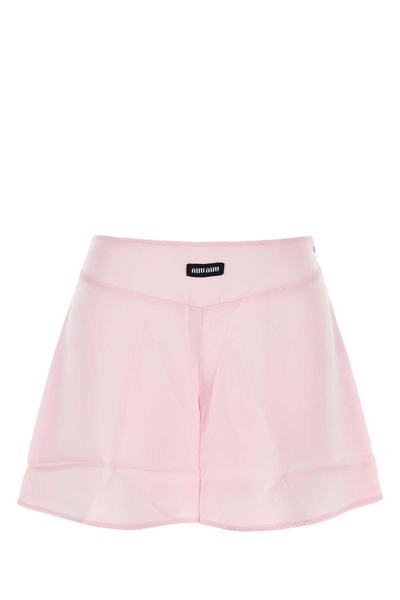 Pink Satin Shorts