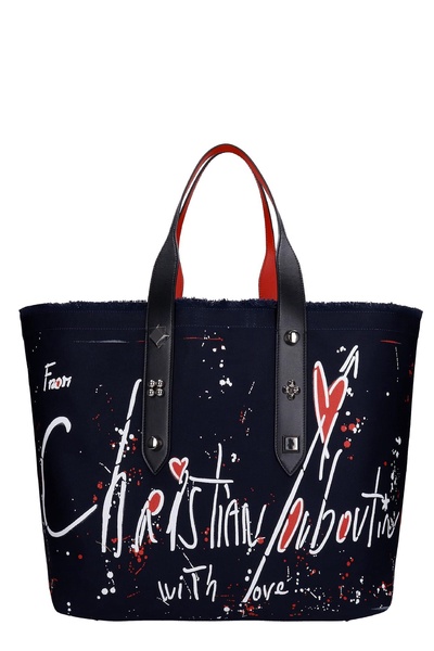 Frangibus Toile Tote In Black Leather