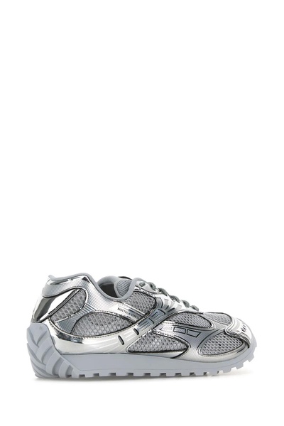 Silver Mesh And Rubber Orbit Sneakers