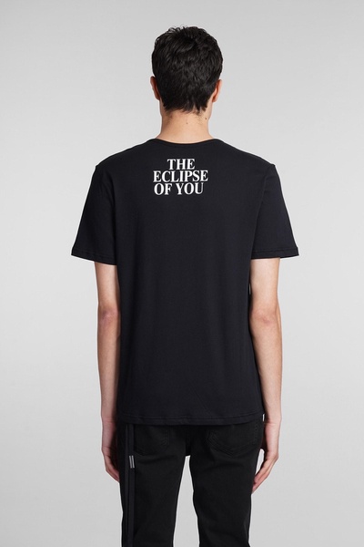 T-shirt In Black Cotton