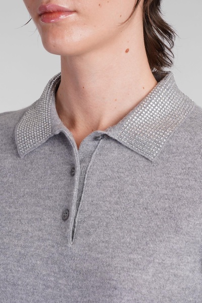 Polo In Grey Wool