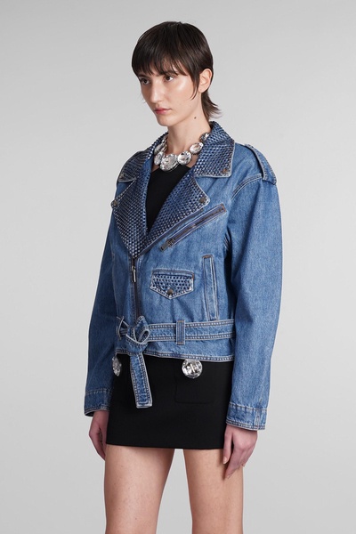 Denim Jackets In Blue Cotton