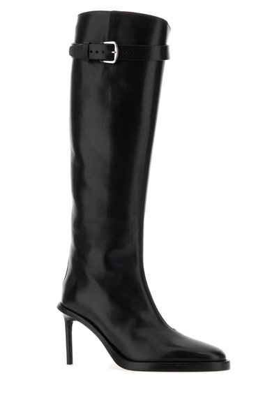 Ann Demeulemeester Woman Black Leather Boots