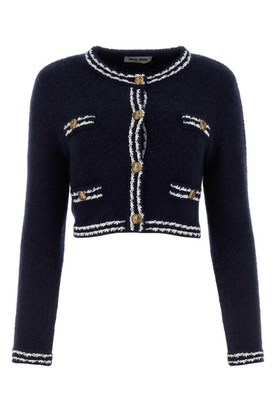 Miu Miu Button-Up Cropped Cardigan