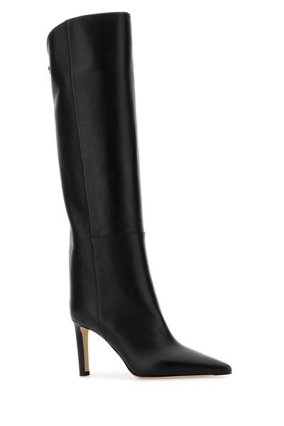 Jimmy Choo Woman Black Leather Alizze Boots