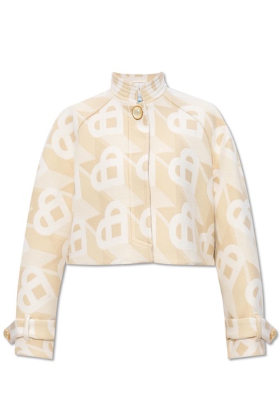 Cropped Jacket With Monogram