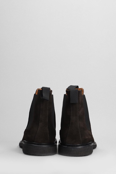 Ankle Boots In Brown Suede