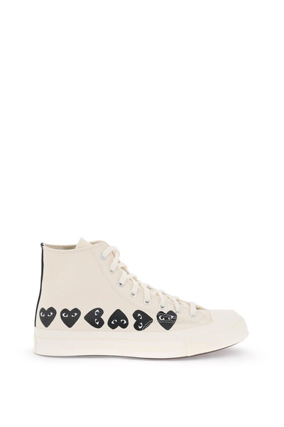 MULTI HEART HI TOP SNEAKERS