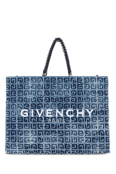 Two-tone denim medium G-Tote handbag