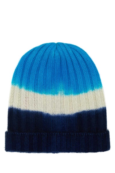 Multicolor Cashmere Beanie Hat