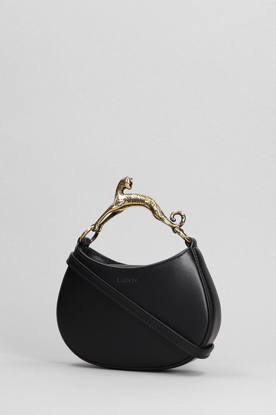 Hobo Shoulder Bag In Black Leather