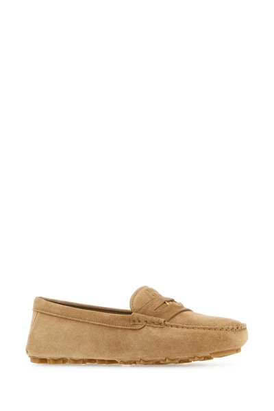 Biscuit Suede Loafers