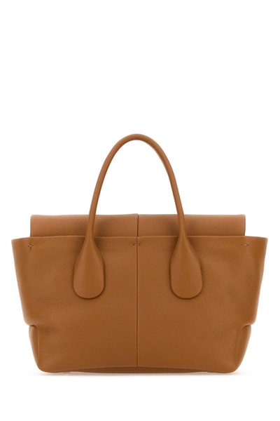 Caramel Leather Small Bag Reverse Handbag